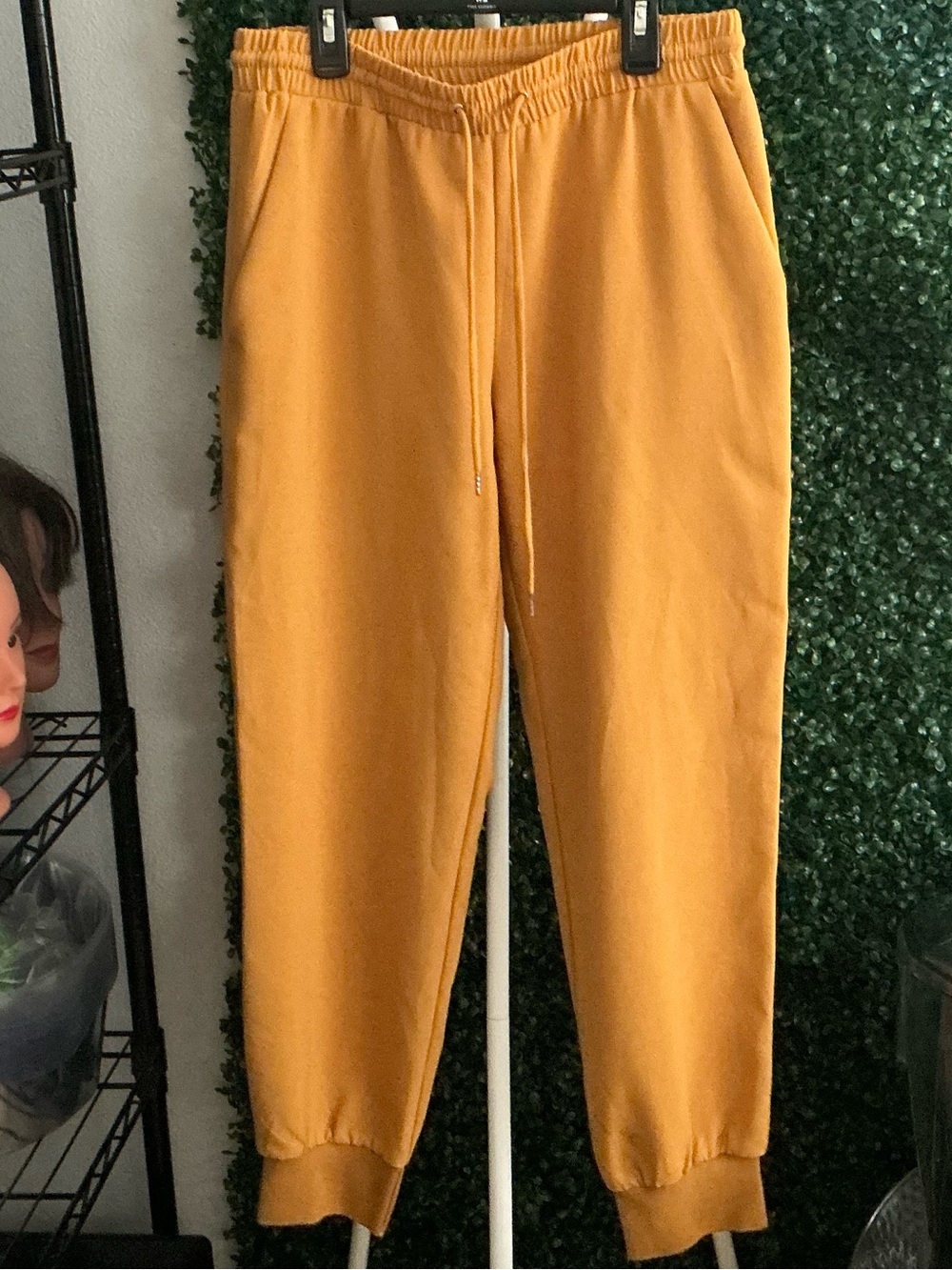 Shinestar Golden Mustard Elastic Waist Joggers